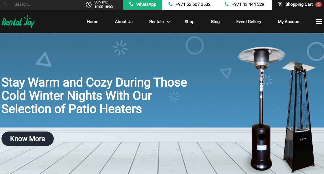 wedding furniture rental Dubai